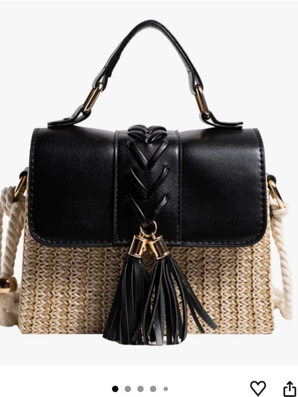 Straw Crossbody Bags for Women Summer Straw Clutch Bag Woven